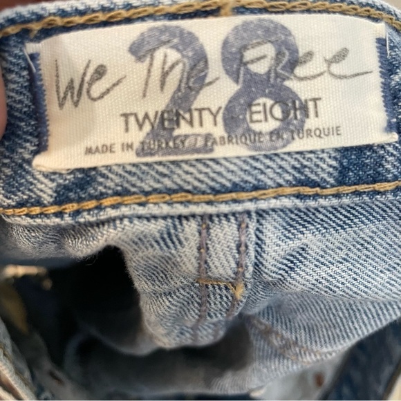 NWT Free People distressed denim shorts mid rise ripped size 28 - Picture 14 of 14